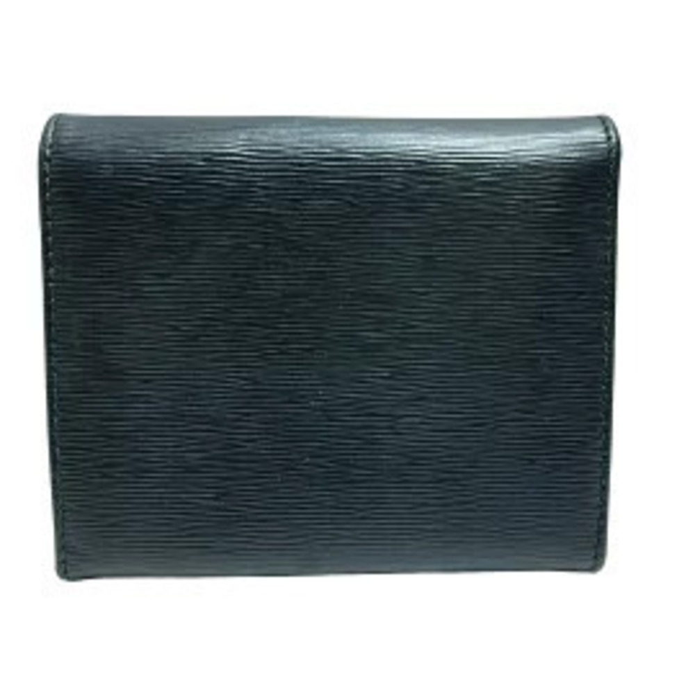 Prada Tri Wallet Black Leather fold Black